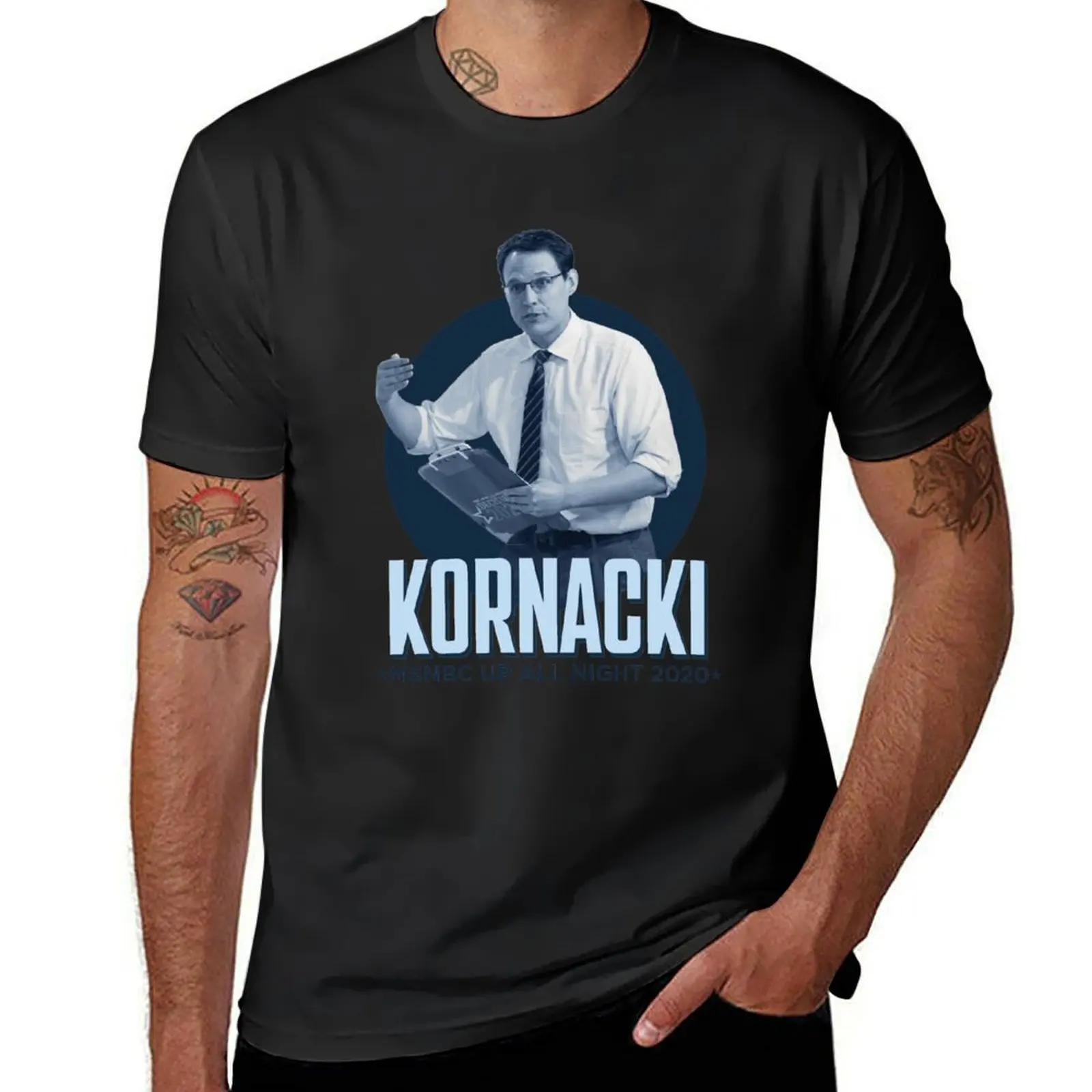 Steve Kornacki Up All Night 2020 T-Shirt new edition plus size tops funnys shirts graphic tees t shirts for men