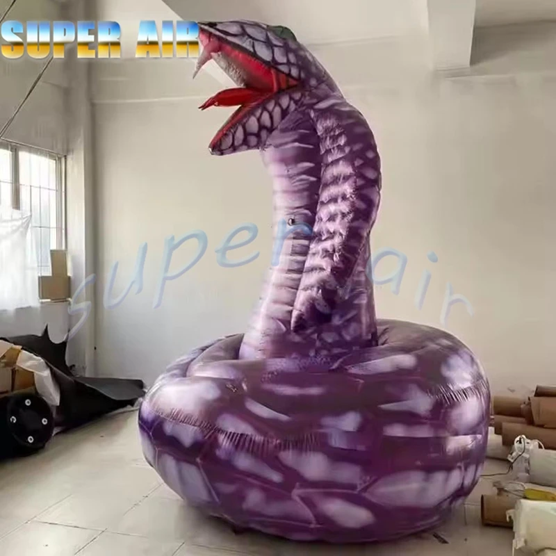 Ballon gonflable en forme d'air pour animaux, décoration de fête effrayante, serpent avec ventilateur, offre spéciale