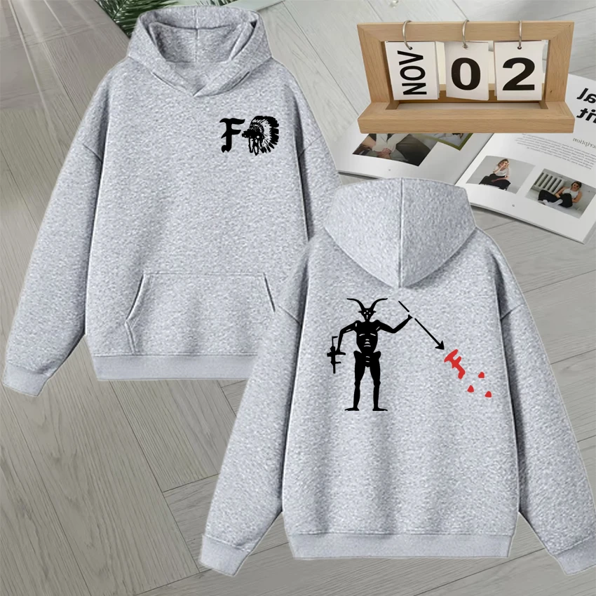 2025 Fashion Autumn Winter Forward Observations Group Double Sided Print Hoodie Long sleeve Men Women Fleece Sweatshirt Unisex