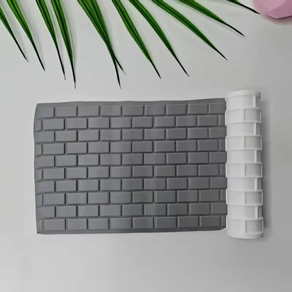 Plastic Clay Texture Roller Raised Pattern Brick Texture Pottery Texture Roller Polymer Clay DIY Cylindrical Roller