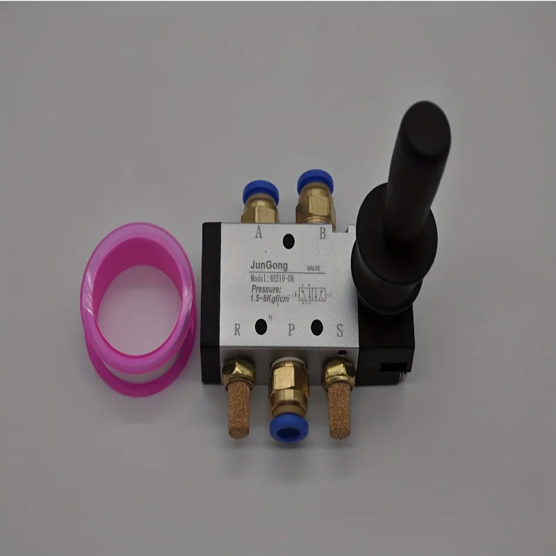 Heavy Duty Manual Pneumatic Valve4H210-08Kit，Includes accessories and adhesive tape - 4Ventilation Flow Control（Open/off/Reverse