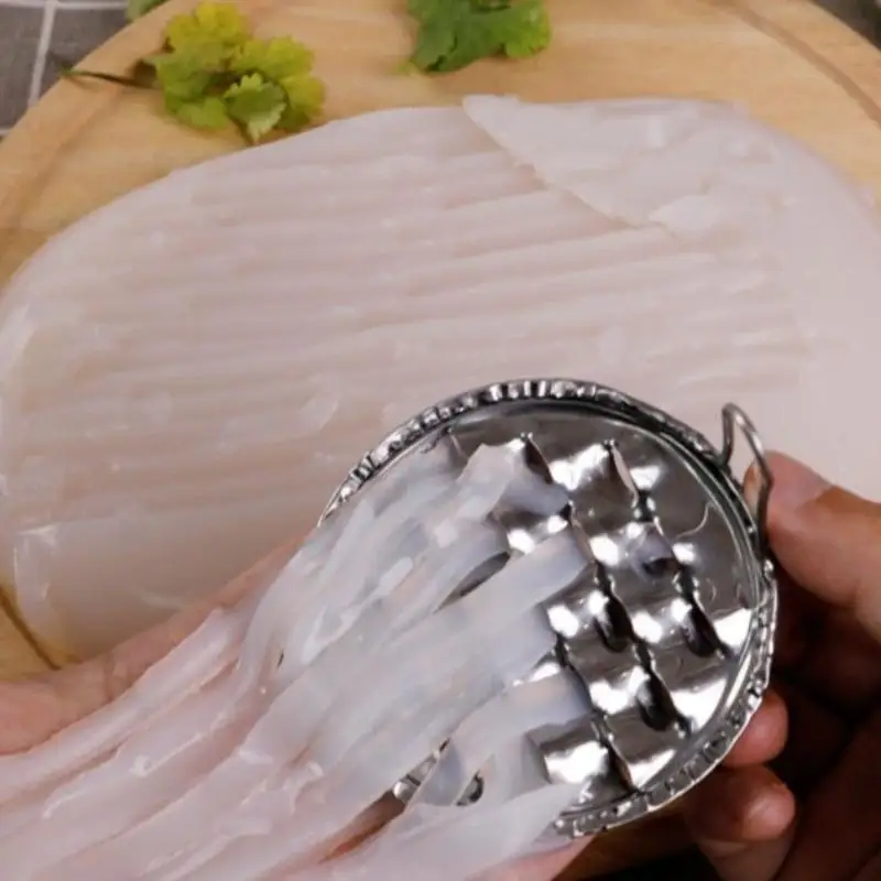 Stainless Steel Bean Jelly Scraper Manual Multifunctional Cold Noodle Scraper Wear Resistant Food Scraping Tool Kitchen Gadgets