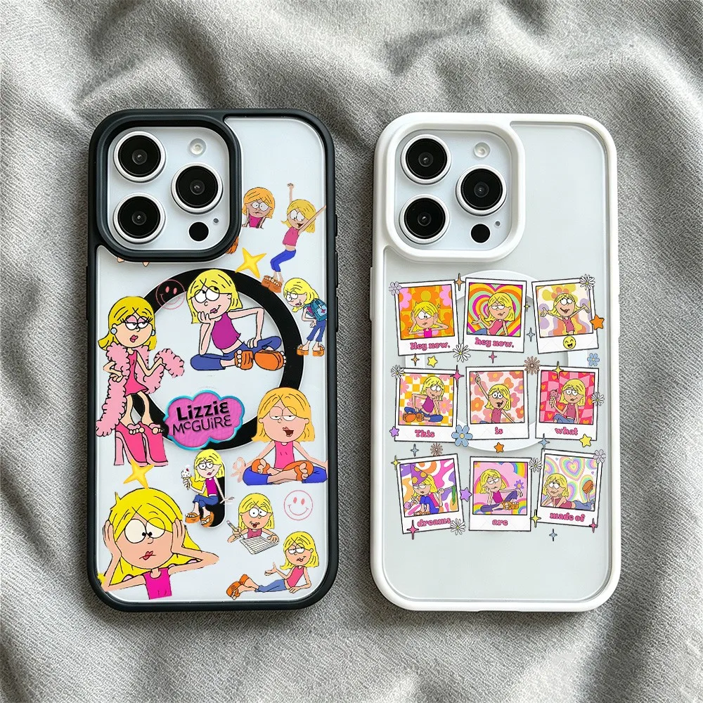 Lizzie McGuire Phone Case for Samsung Galaxy A17 A27 A37 A57 S26 S25 A16 A36 A56 S24 S23 FE Plus Edge Ultra 4G 5G Acrylic