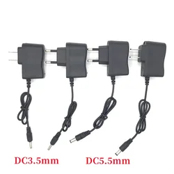 4.2V 0.5A 500mA 3.5/5.5mm AC charger Power Supply Adapter charger for 3.7V 18650 16340 flashlight torch lamp