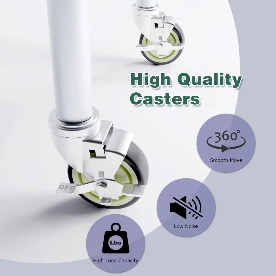 Stainless Steel Table for Prep and Work 24x36 with Casters 3ft Commercial Heavy Duty Table with Wheels for Restaurant Home Hote