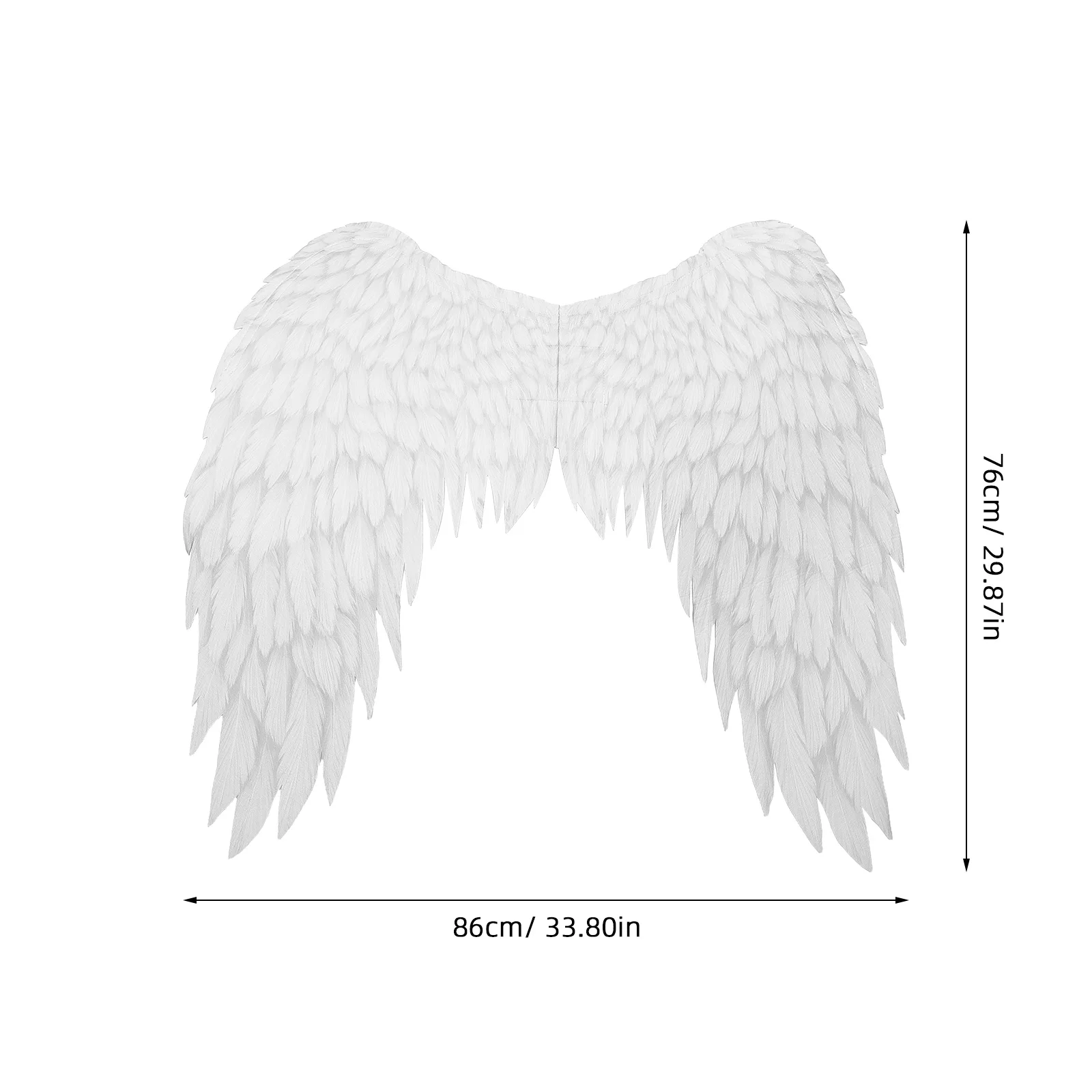 إكسسوارات أزياء الهالوين المحمولة خفيفة الوزن للأطفال، دعائم جناح مزخرفة للحفلات، شيطان خرافي أبيض