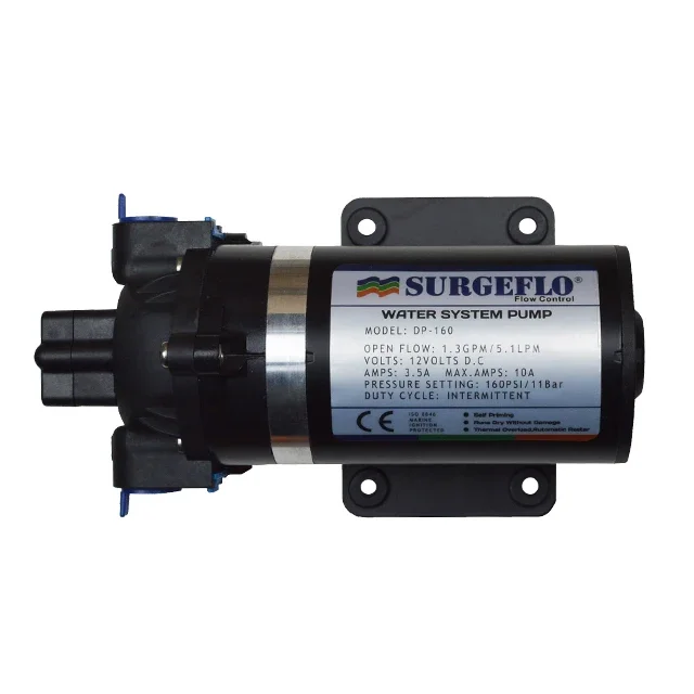 

SURGEFLO DP-160 7LPM 24v dc diaphragm ro water purifier booster pump price