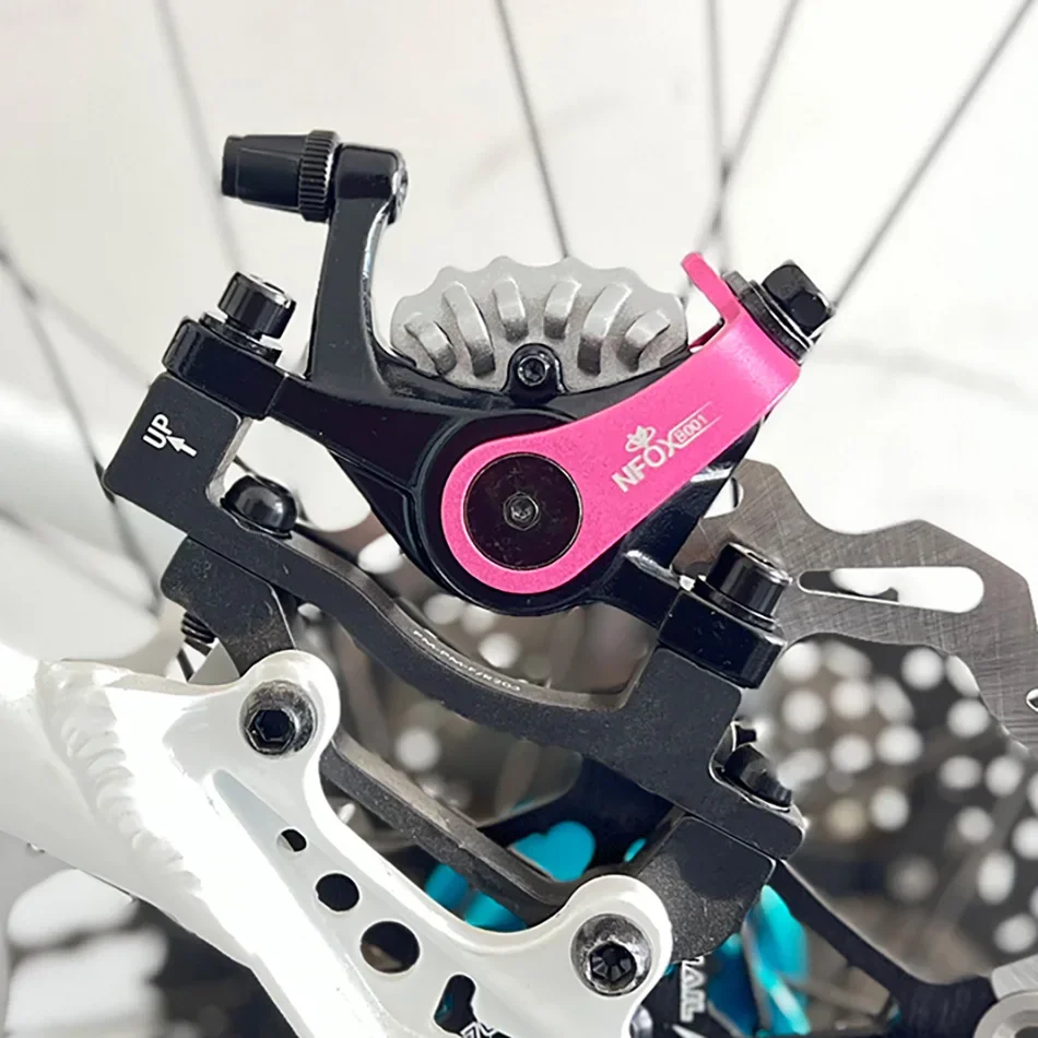 ZOOM DB680 Bicycle Disc Brake Mountain Bike Mechanical Caliper Double Piston Electric Bilateral Drive NFOX B001 Heat Sink 160