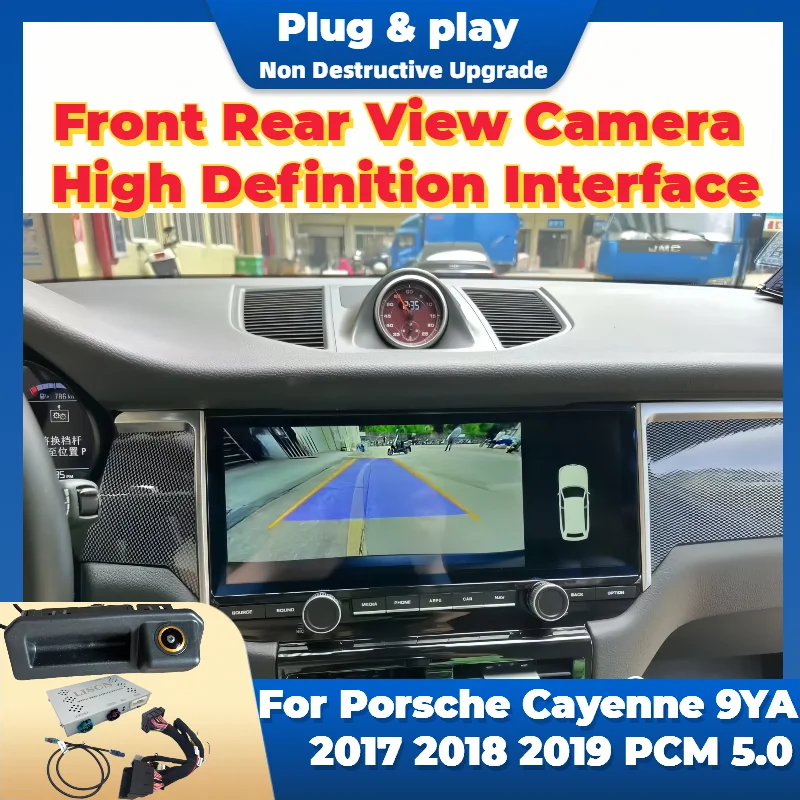 

Reverse Camera Kit Special For Porsche Cayenne 9YA 2017 2018 2019 Original Screen Plug & Play Front Rear View Camera Interface