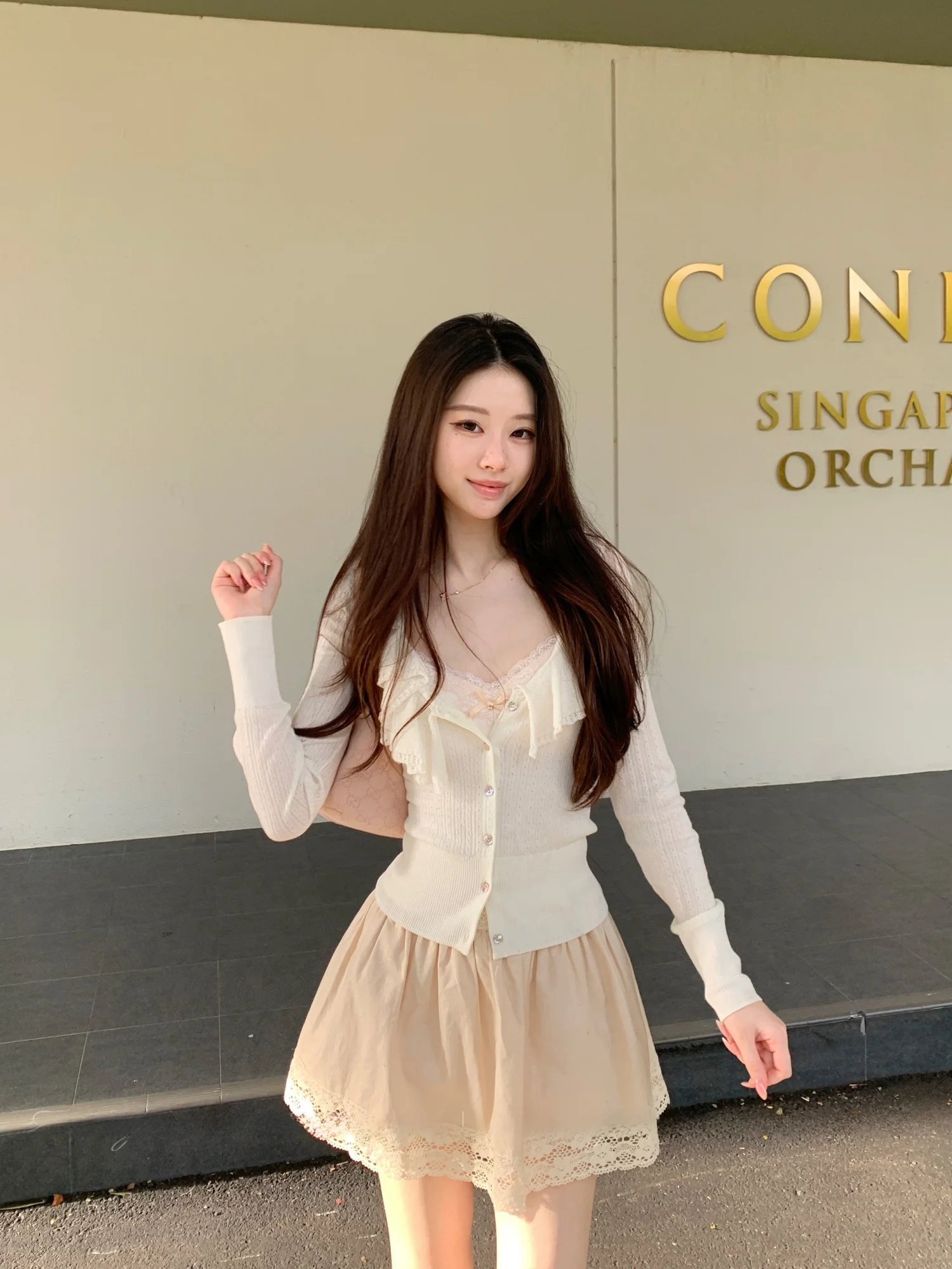 

Mummy New 26 Ele Soft Long Sve Knitted Cardigan Woolen Yarn Gauze V-ne Button Ladies Daily Wear Wood ain