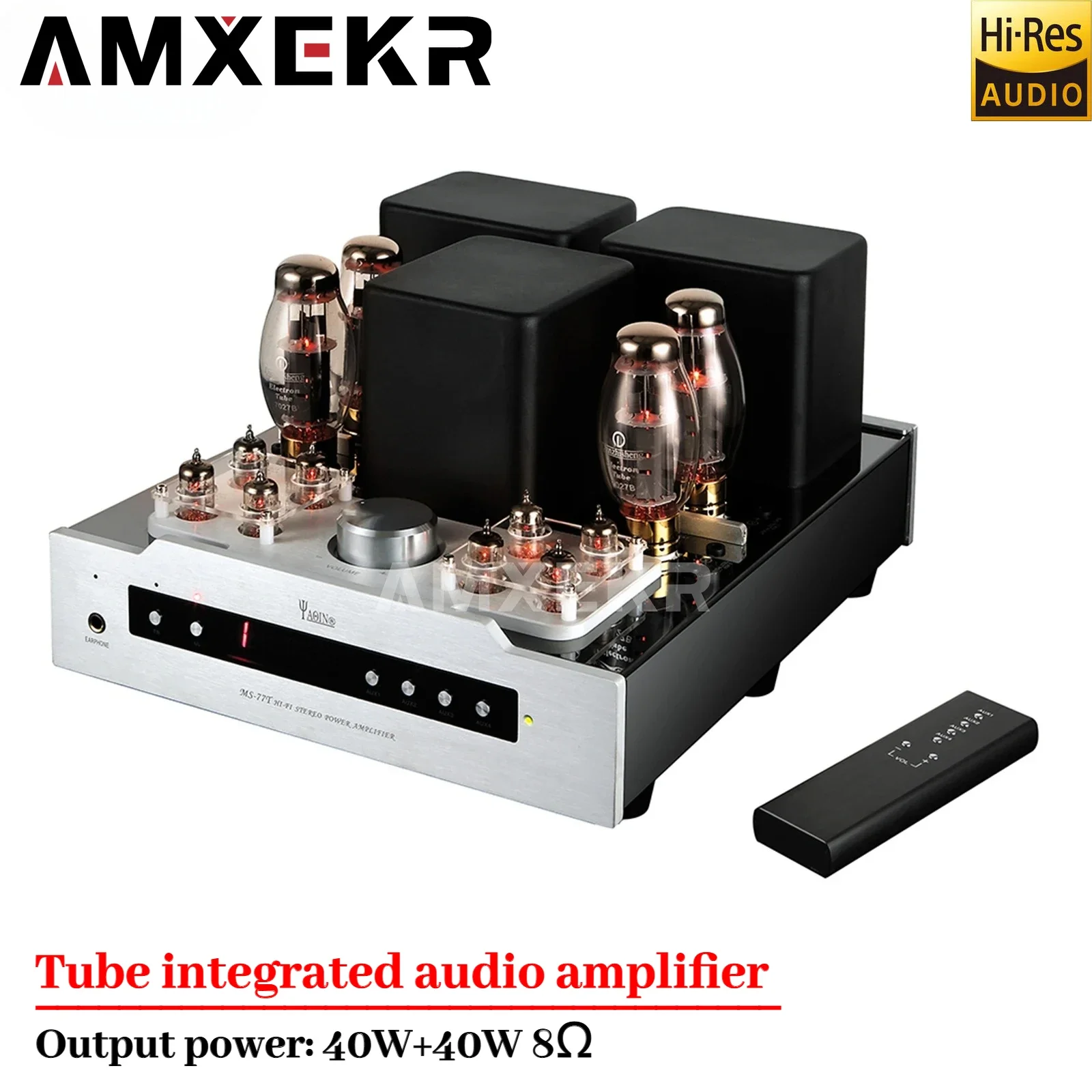 

YAQIN MS-77T Bladder Machine 40W*2 7027B/EL34 Vacuum Tube Amplifier Combined Fever HiFi High Fidelity Factory Direct Sales