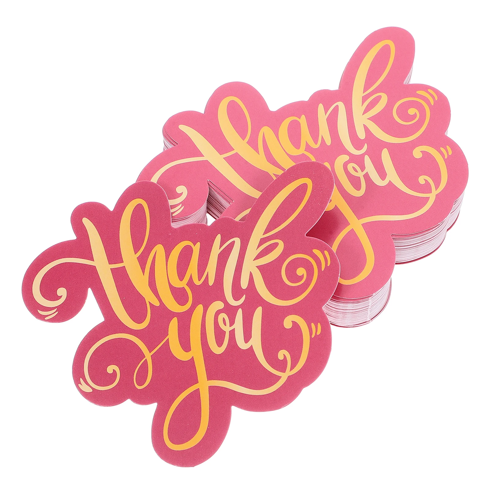 

Thank Heart Shape Business Small Cute Masculine Blue Black Gold Cardstock Funny Thank You Cards Packaging Occasions