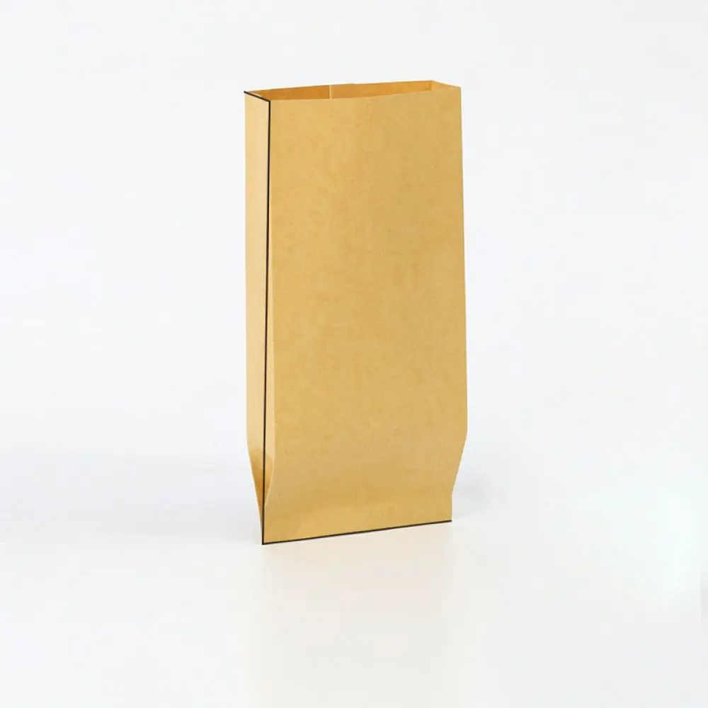 Kraft Paper Food Pouch Grease Resistant Disposable Takeaway Packaging For Fried Snack Chicken Sausage Bread Catering