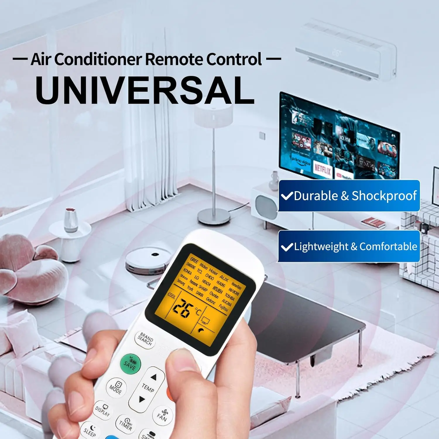 X9000 Remote User Friendly for Intelligent Conditioning Controller Easy to Operate for Conditioner Remote Control