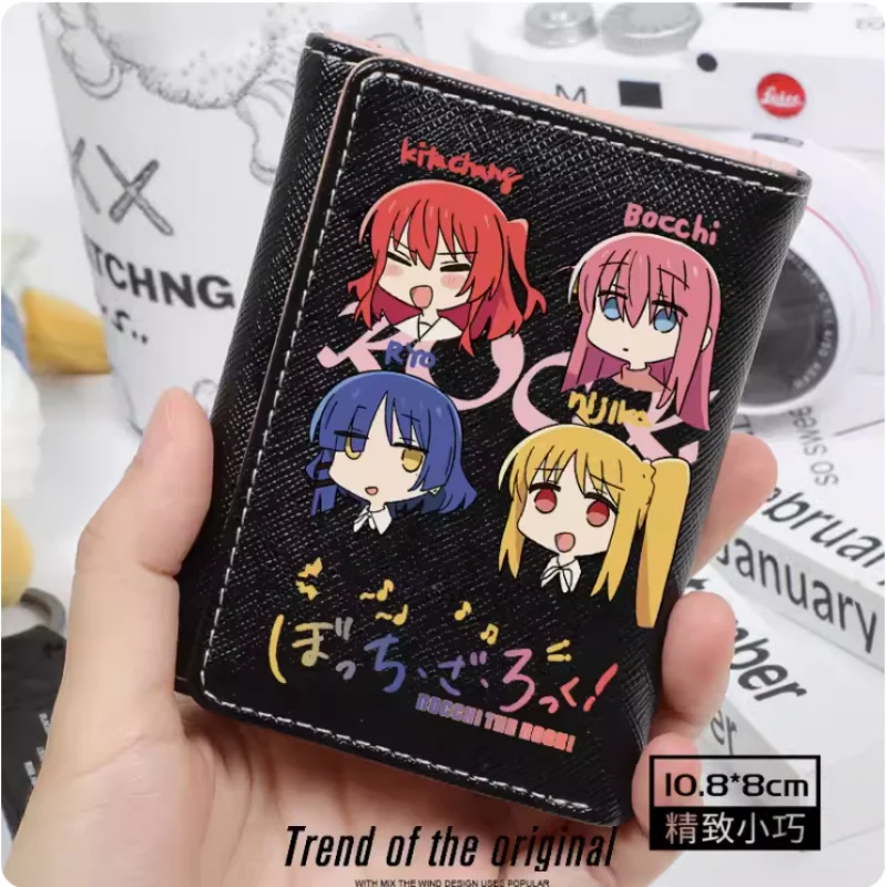 Anime BOCCHI THE ROCK! Gotoh Hitori Ryo Wallet Women Fold Bag Multi Card  Coin Pocket Holder Fashion Wallet Gift