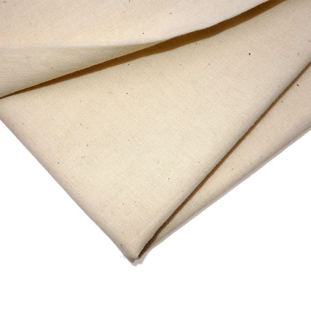 Raw Cloth White Cloth Pure Polyester Cotton Fabric Greige For DIY Sewing Storage Bag And Pillow Case Background Fabric Basic