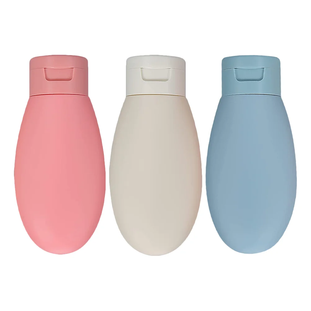 3 Pcs Portable Toiletry Bottles Safe Plastic Leak Proof Travel Shampoos Squeeze Refillable Container For Trips Carry