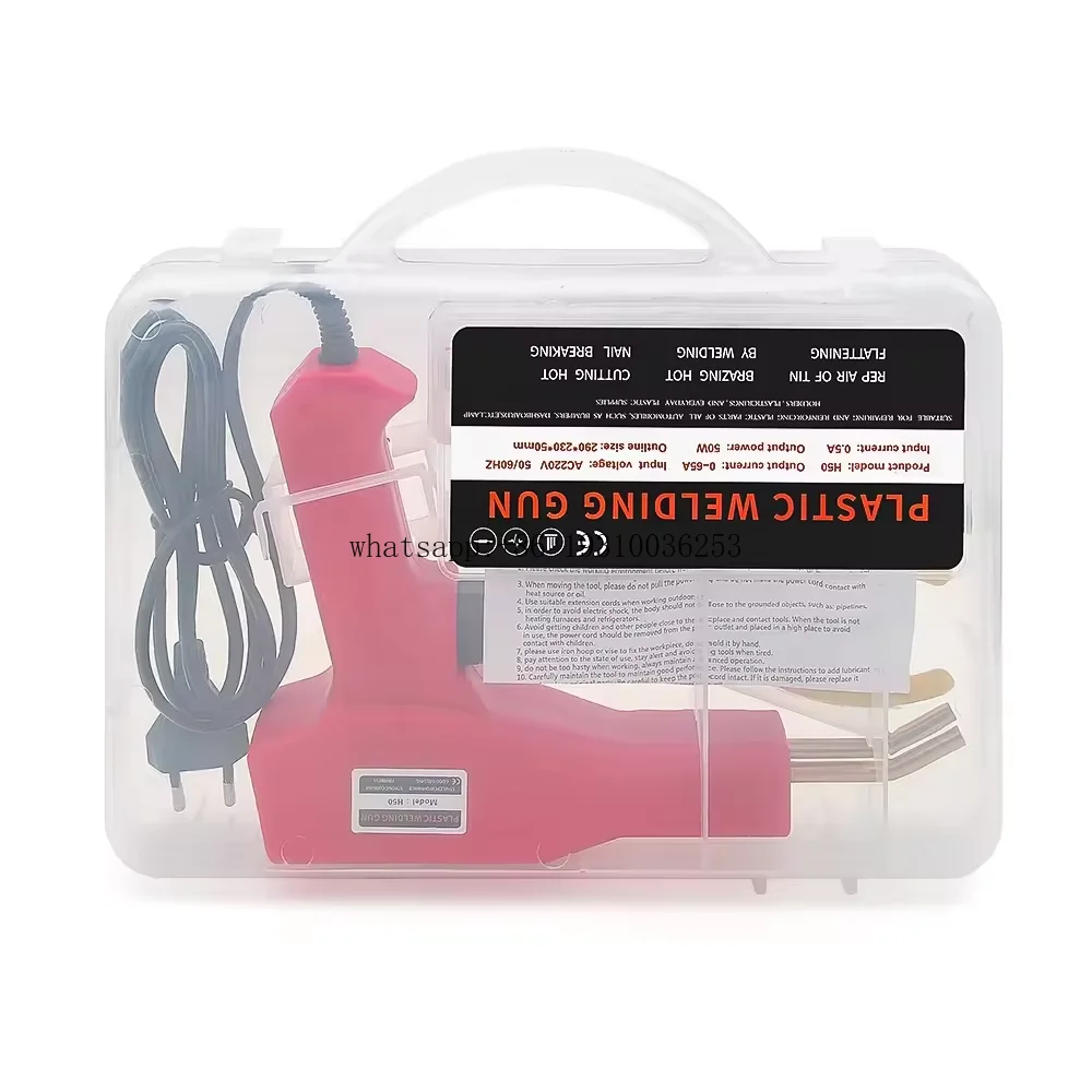 

50W Handheld Plastic Welders Hot Stapler Plastic Welder Welding Tools Kit With 4 Types 200PCS Staples For Plastic Repairing