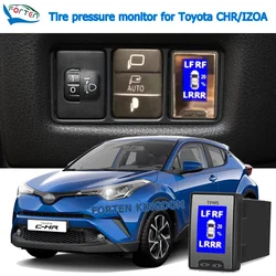 TPMS Tire Digital LCD Display Auto Security Alarm Tyre Pressure For Toyota CHR / IZOA 2013-2022