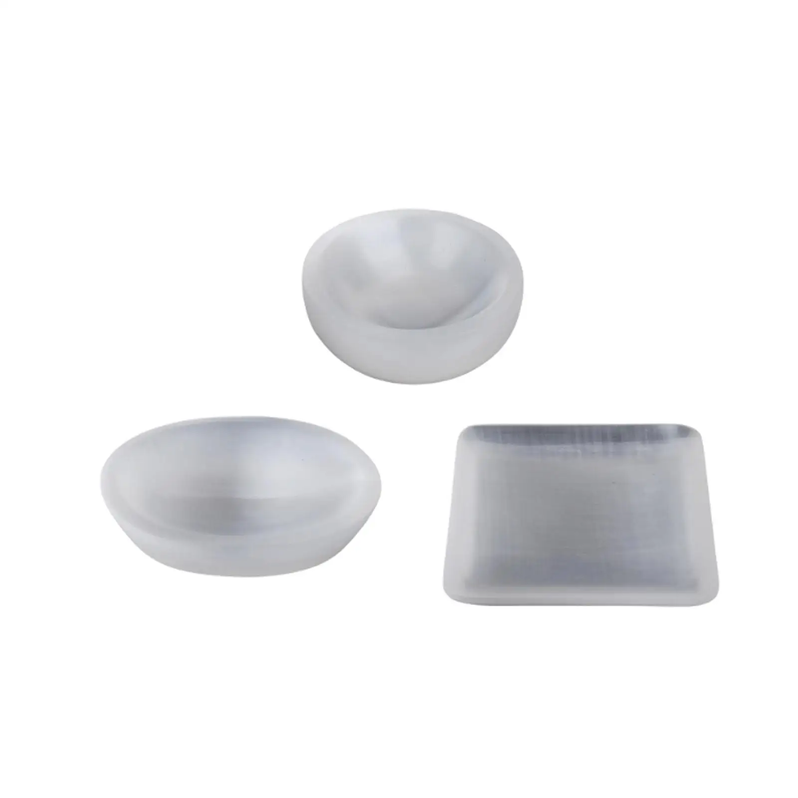 Selenite Bowl DIY Decorative Organizer Handmade Jewelry Bowl Decoration for Centerpiece Housewarming Bedroom Desktop Displaying
