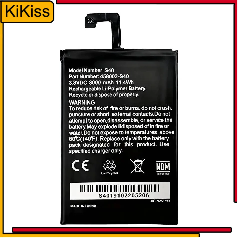 

Long Lasting For Caterpillar Cat S40 458002-S40 Mobile Phone Battery 3000Mah
