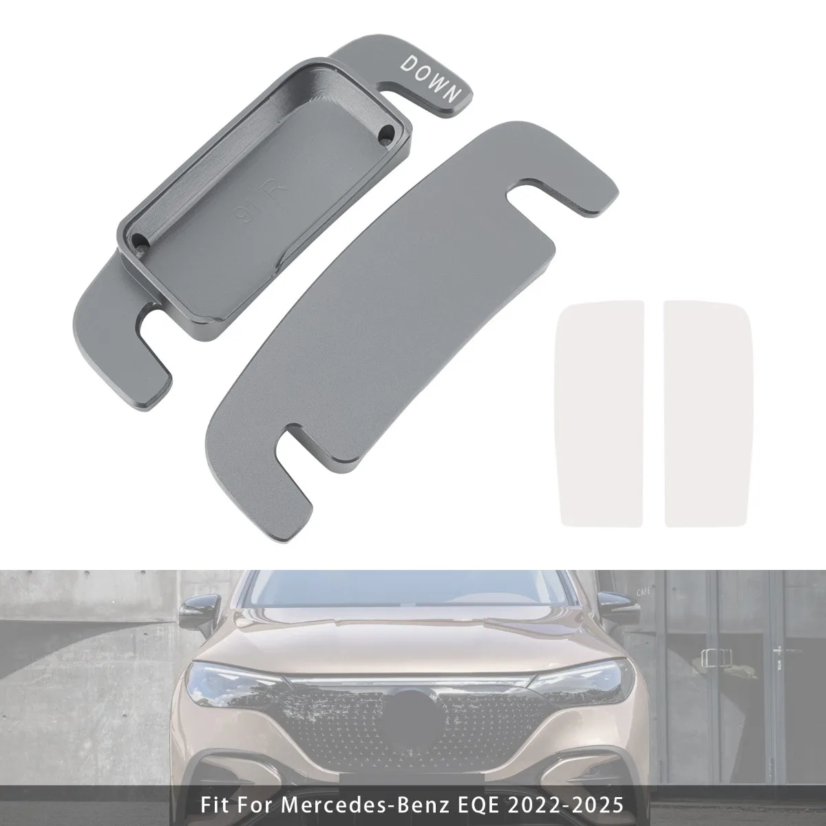 Steering Wheel Paddle Shifter Extension For Benz A C GLE 2022 up Aluminium Grey Replacement Accessories