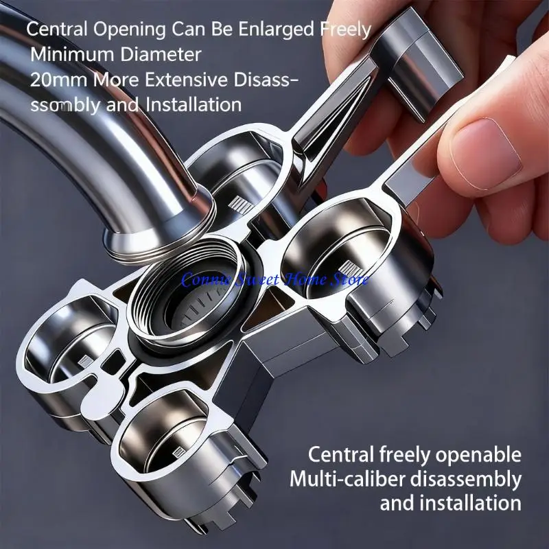

LXAF Kitchen Bathroom Faucet Aerator Wrench Easy To Use for Valves Cores Maintenance