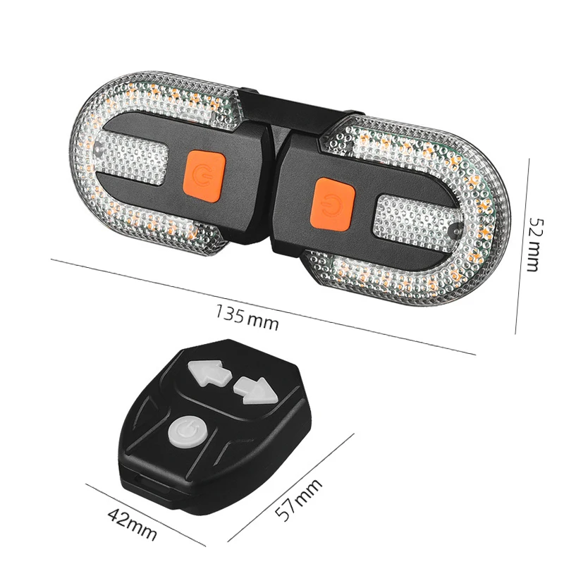 Enquêter arrière LED aste USB sans fil pour vélo, clignotant de vélo, feu arrière de scooter, feux à distance