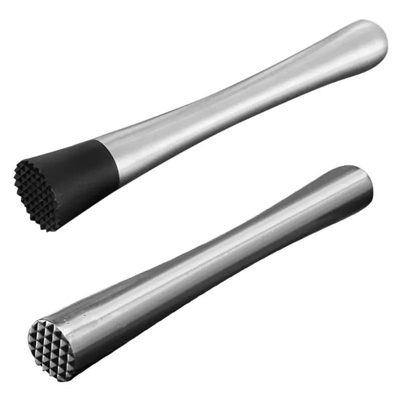 Aço inoxidável mistura de vinho vara cocktail muddler shaker com martelo esmagamento diy bebida frutas muddler gelo esmagado barware ferramenta