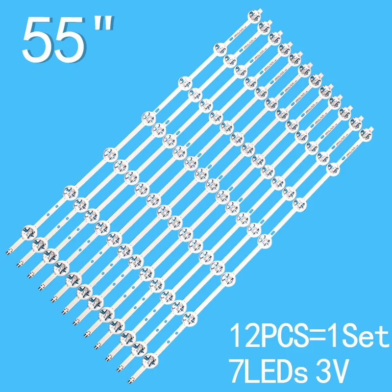 

New 12pcs/Kit TX-55CR430B TX-55CR430E 55UT3EC320S-T 55CA9550 LTA550FW01 SVS550AA3_REV9_7LED_140127 SVS550AB5_REV7_7COB_140509