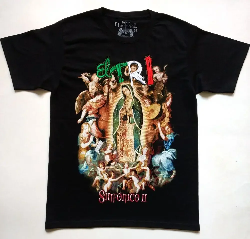 EL TRI T-Shirt RARE Embroidered Logo Mexico Alex Lora Three Souls In My Mind