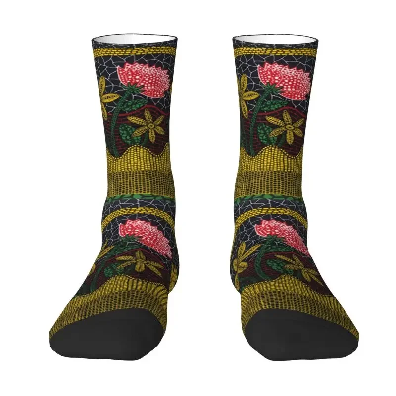 

Yayoi Kusama Dress Socks Men's Women's Warm Fashion Novelty Plants In The Basket Crew Socks