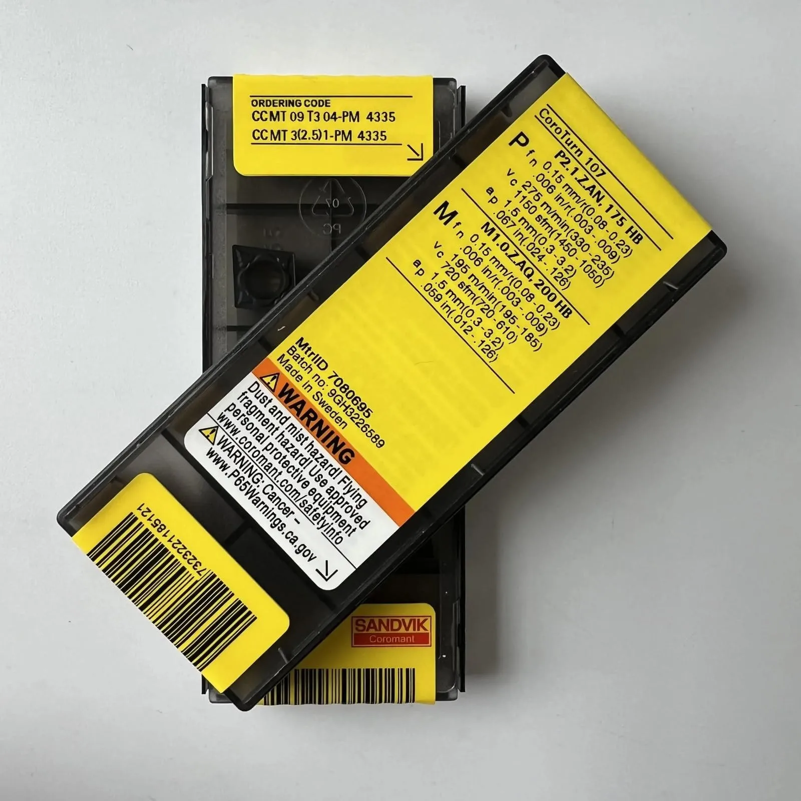 

Оригинальный SANDVIK / CCMT09T304-PM 4335 / лезвие с ЧПУ из твердого сплава, 10 шт.