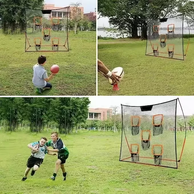 1 entraînement lancer cible pratique avec 5 cibles lancer filet but de football filet de Baseball 2025