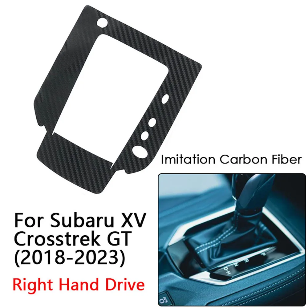 For Subaru XV Crosstrek GT 18-23 Car Accessories Central Control Gearbox Shift Panel Decoration Cover Trim Stickers Carbon