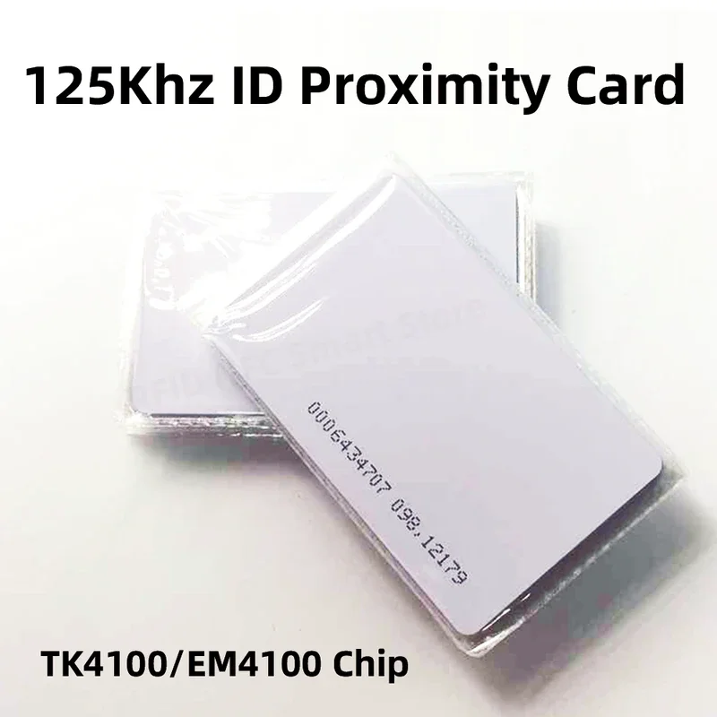 10/50pcs/Lot RFID 125Khz ID TK4100 Proximity Card 0.8mm Smart Access Control for Access Control Attendance EM4100 Chip Card