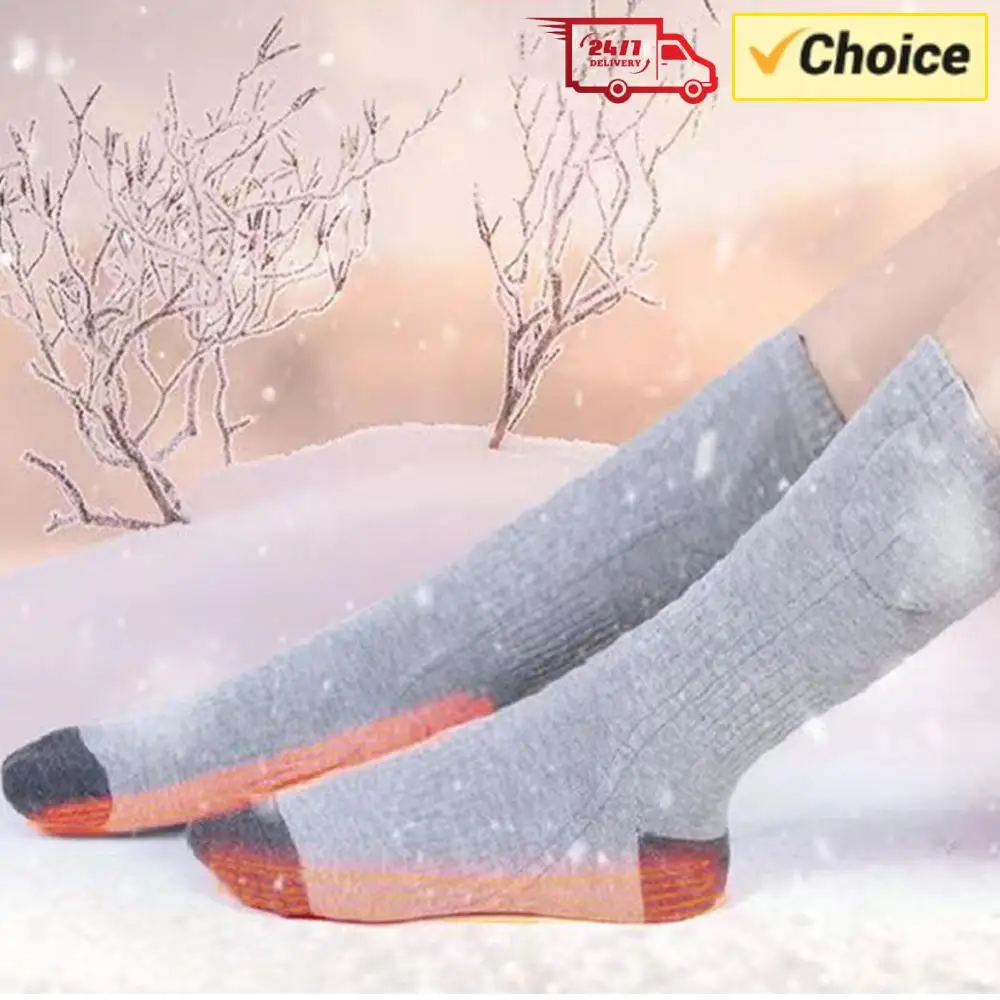 

Electric Heated Socks (No Battery) 3 Level Temperature Electric Heating Socks Cold-Proof Winter Warm Thermal Socks for Men Women