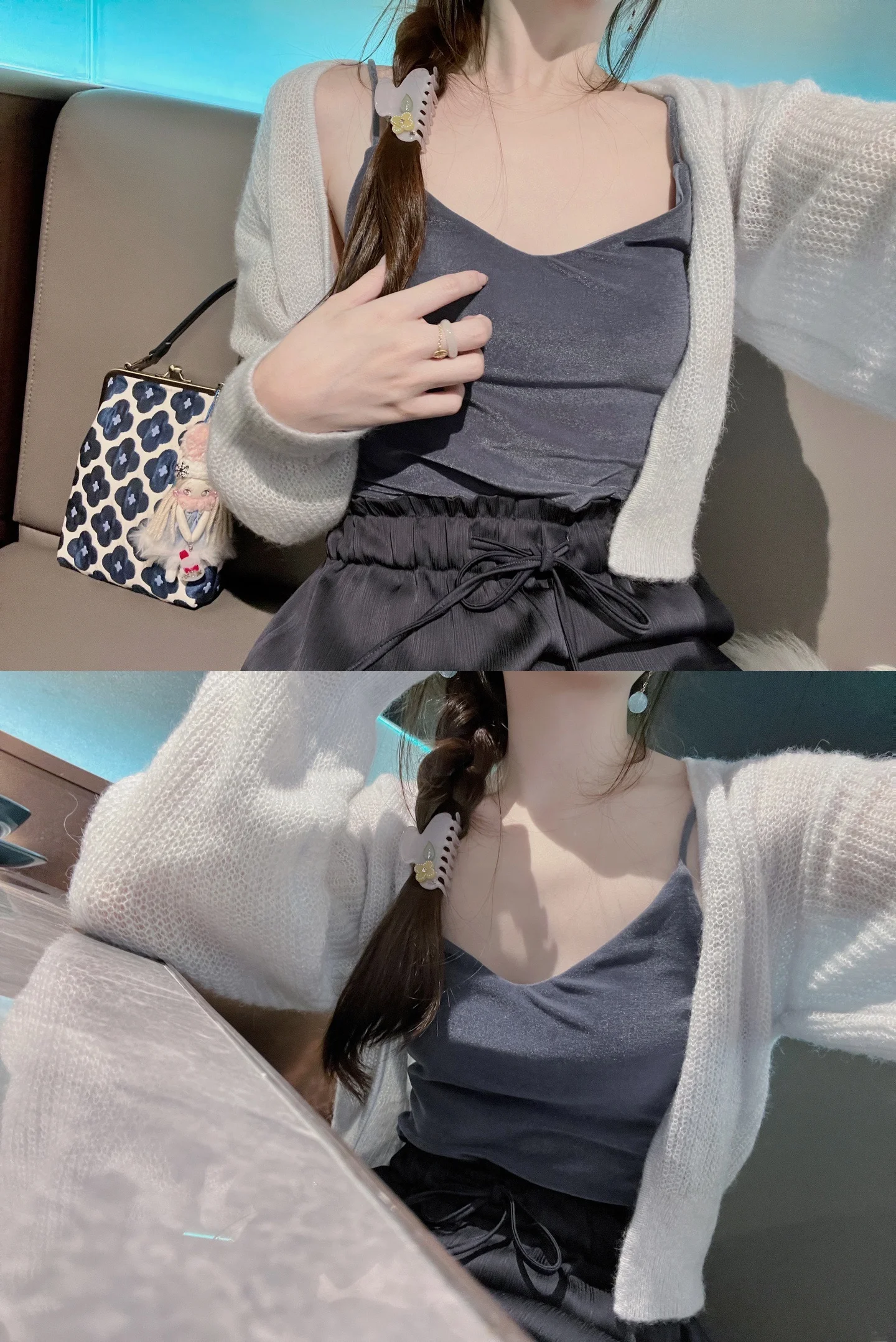 

Ультрамягкий кардиган из альпаки средней длины, две версии, для повседневной носки, приталенный, тонкий, весенний, с длинными рукавами