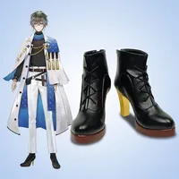 New Anime Hololive VTuber Luxim Ike Eveland Cosplay Shoes Boots Halloween Carnival Boots Cosplay Prop Custom Made }