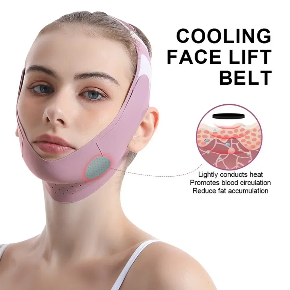 Fasciatura dimagrante per il viso V Line Shaper per il viso Mento per il viso Cintura per il sollevamento delle guance Grafene Antirughe Face Lift Up Strap Strumenti per la cura della pelle