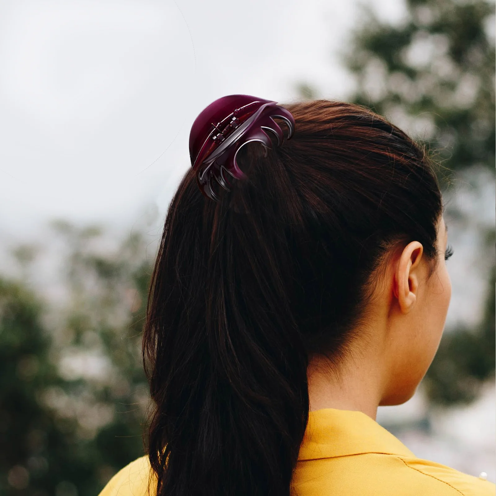 

2Pcs Large Hair Clamp Acrylic Hair Clip for Women Thick Hold Jaw Clip Casual Style Daily Wear Office Outing Gift