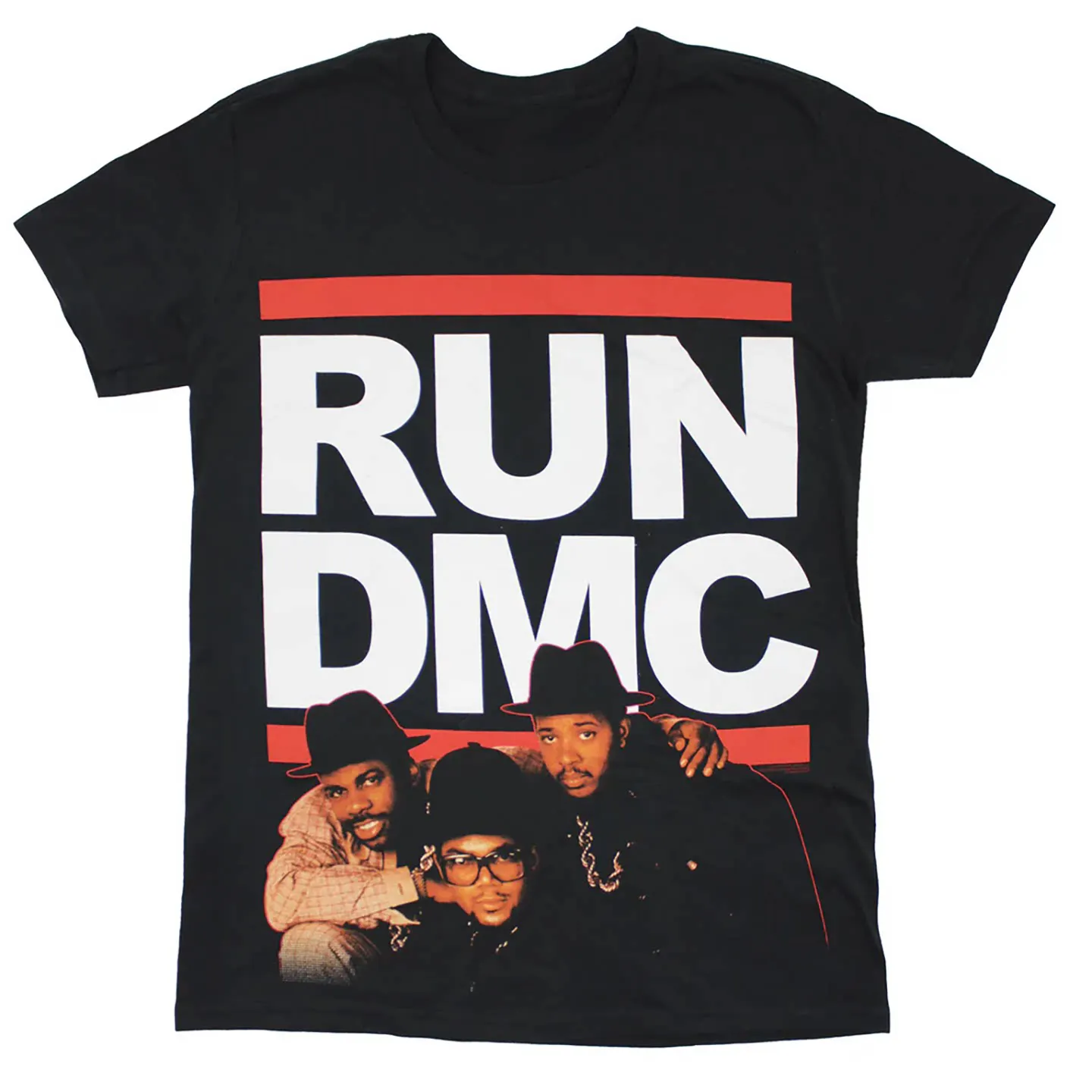 Retro Simmons East Coast Hip Hop Group - Hip Hop Black Rock American Streetwear Men's Casual Short-Sleeved T-Shirt
