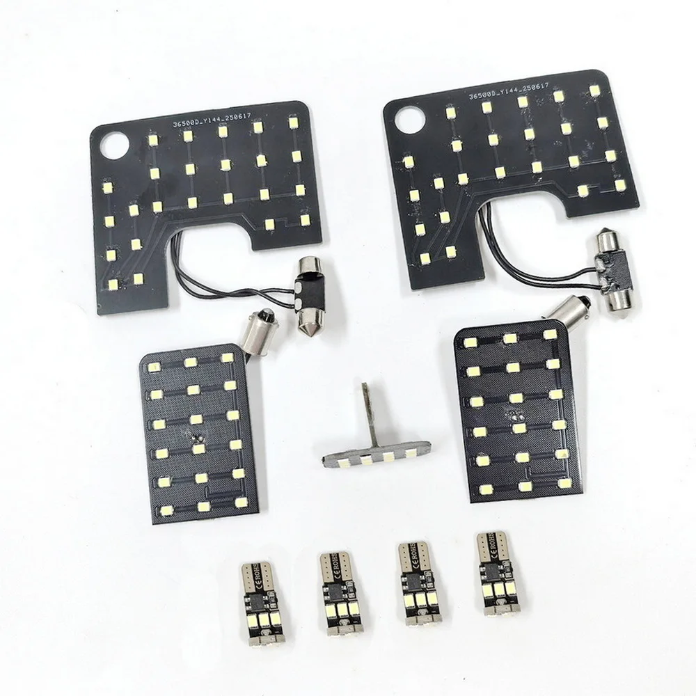 

July King 9 pcs 6000K LED Interior Reading Lights Compatible For Nissan Caravan NV350 E26 GX, Car Indoor Dome Map Light