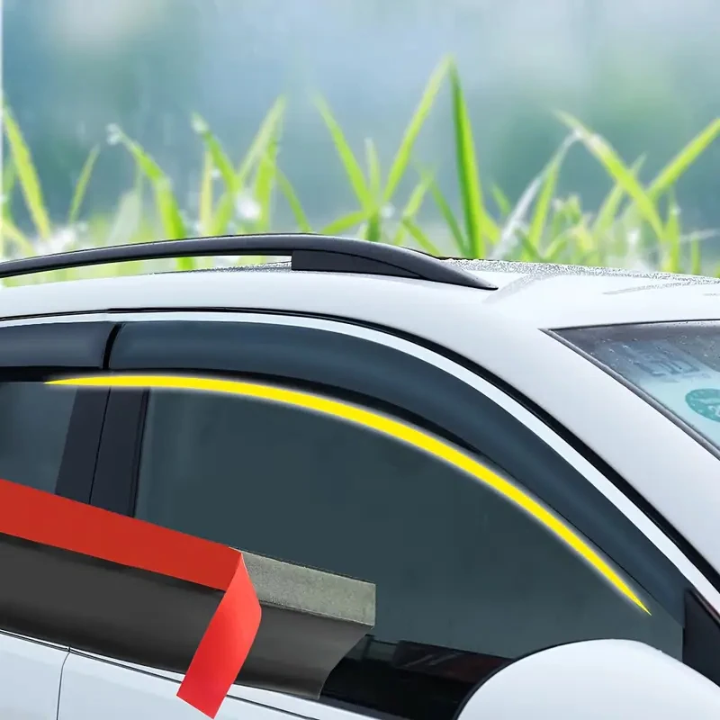 1 Stück 2,5m Auto-Seitenfenster-Regenschutzstreifen, Auto-Fenster-Regenschutz, Wohnmobil-Wetterschutz, Camper-Regenschutz, einfache Installation