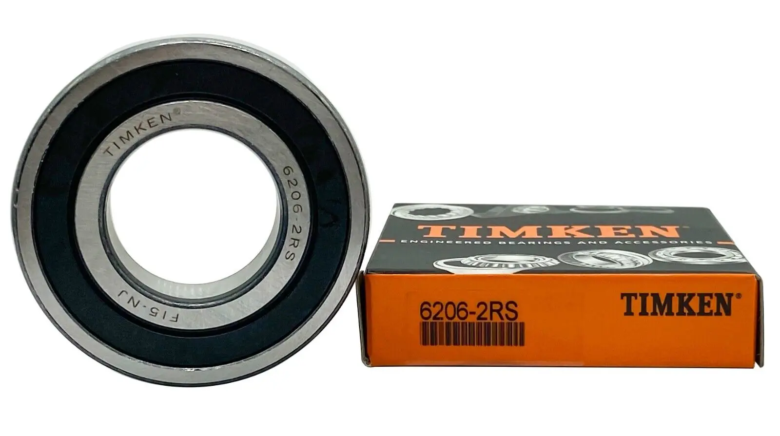 2PACK New TIMKEN 6206-2RS 30X62X16MM Double Rubber Seal Bearings Metal