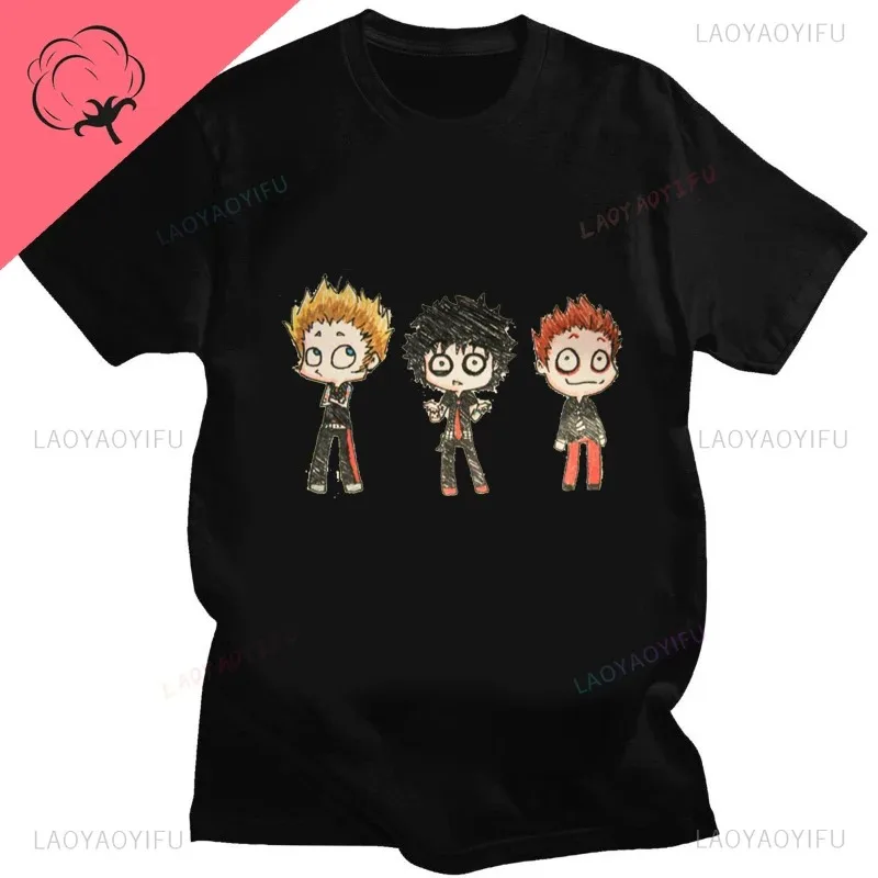 Hot 2026 Green Day Music Pattern Band Printed Cotton T-shirt Men's Summer Casual Top Short Sleeve Classic Male Women Tee
