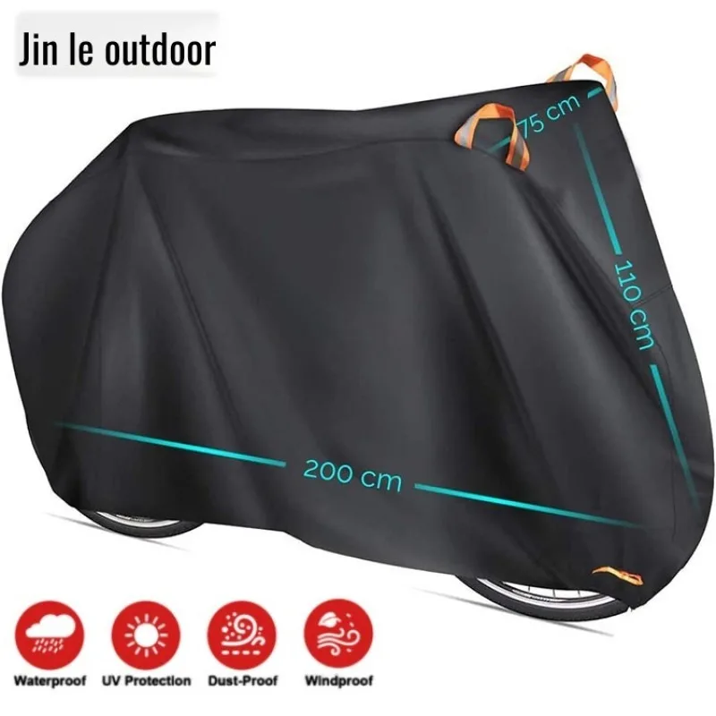 Bicycle Cover Rain Cover 420D Oxford Cloth Large Bicycle Rain and Sun Protection Cover Bicycle Cover Easy Storage