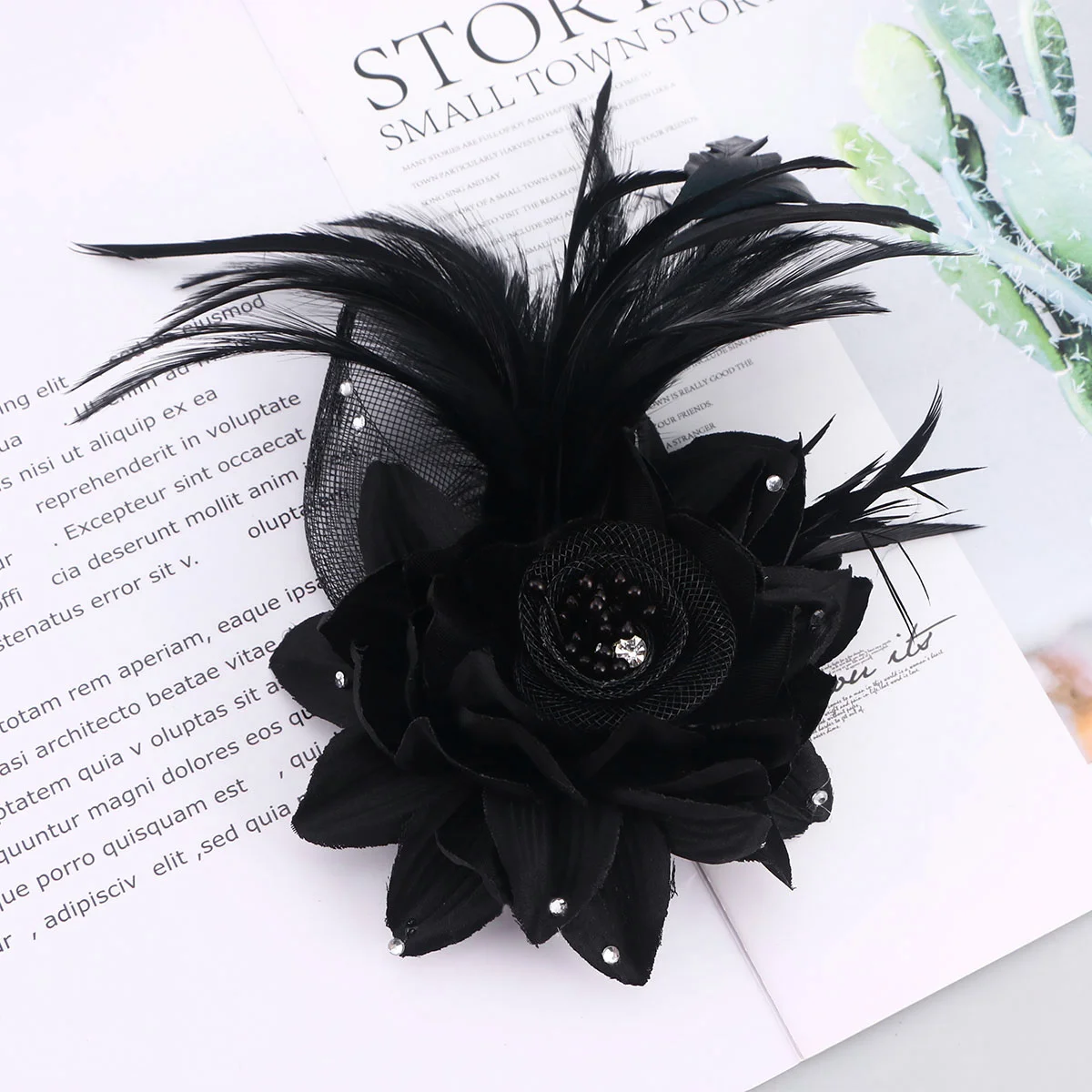 Lady Hairband Flower Hairpins Girl Hoop Girls Headband Brooch Wedding Accessories