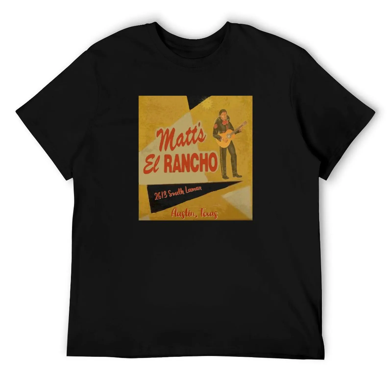 

Matt's El Rancho Rest. - Austin, TX (1950s) T-Shirt t shirt personalised g man t shirts for men T-Shirt