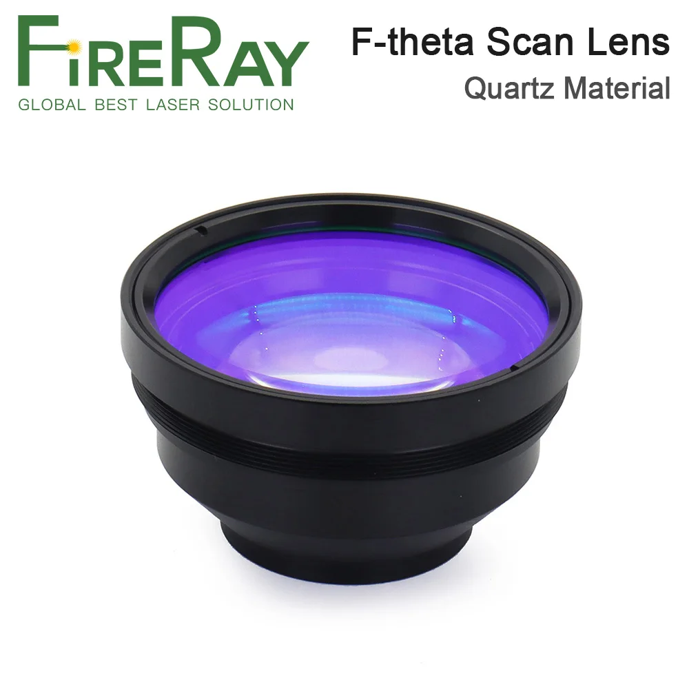 FireRay Fiber Laser F-theta Scan Lens Quartz Material 70x70mm to 300x300mm for Min.60W Laser Marking Machine